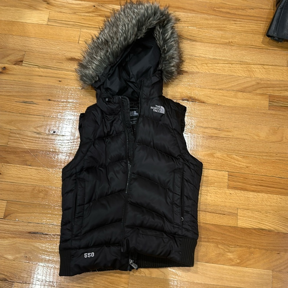 North Face down vest size small